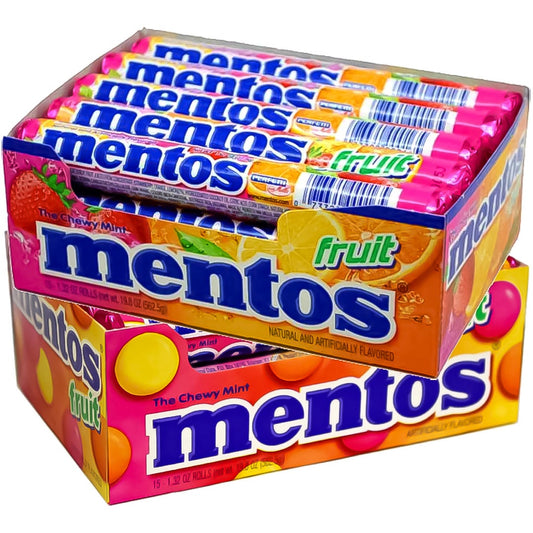 Mentos Mixed Fruit Chewy Mint Rolls Candy & Chocolate Pasteur Pharmacy