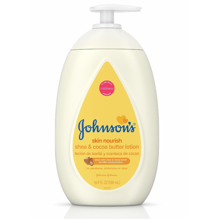 Johnson's Skin Nourish Shea & Cocoa Butter Baby Lotion 16.9 Oz Lotion & Moisturizer Pasteur Pharmacy