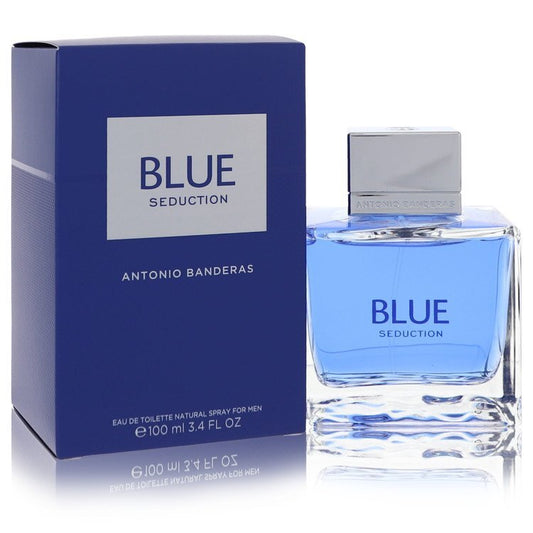 Blue Seduction by Antonio Banderas Eau De Toilette Spray 3.4 oz (Men) Antonio Banderas Antonio Banderas