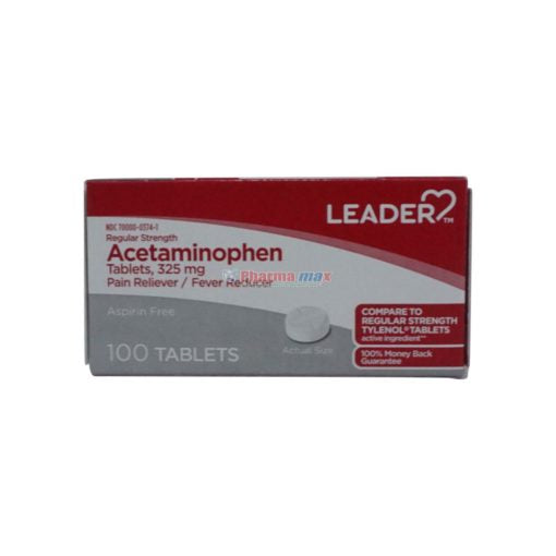Perrigo Leader Acetaminophen 325mg 100 Tablets