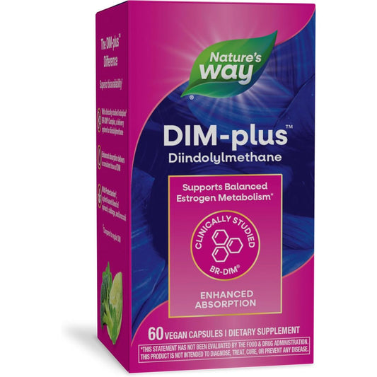 Nature's Way Dim Plus, 60 Vegetarian Capsules Vitamins & Supplements Pasteur Pharmacy