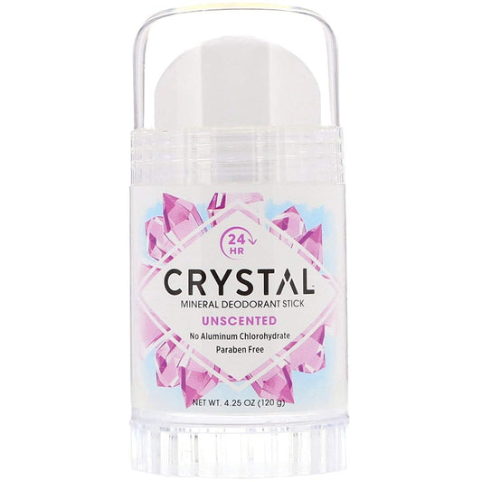 Crystal Body Deodorant Unscented Stick 4.25 Oz Deodorant Pasteur Pharmacy