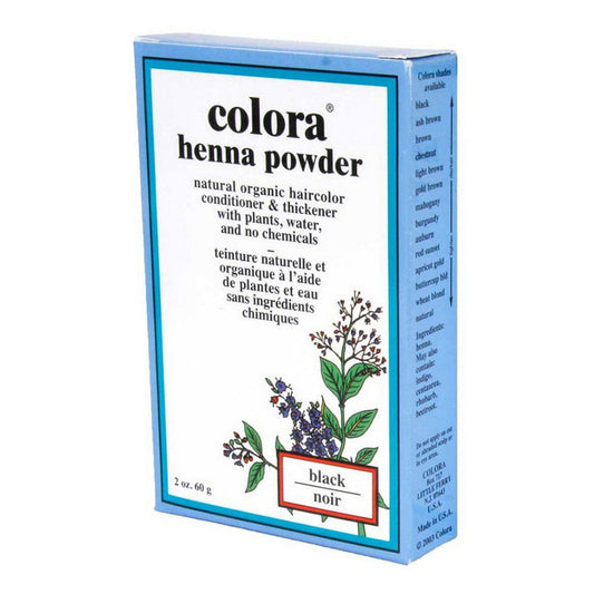 Colora Henna Powder Hair Color Black, 2 Oz Hair Color Pasteur Pharmacy