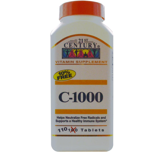 21st Century C 1000 Mg Tablets, Vitamin Supplement Vitamins & Supplements Pasteur Pharmacy