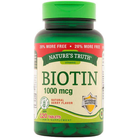 Nature's Truth Biotin, 1000 Mcg, Tablets Vitamins & Supplements Pasteur Pharmacy