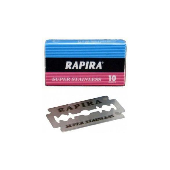 Rapira Classic Super Stainless Double Edge Razor Blades - 10 Pack Razor Blades Pasteur Pharmacy