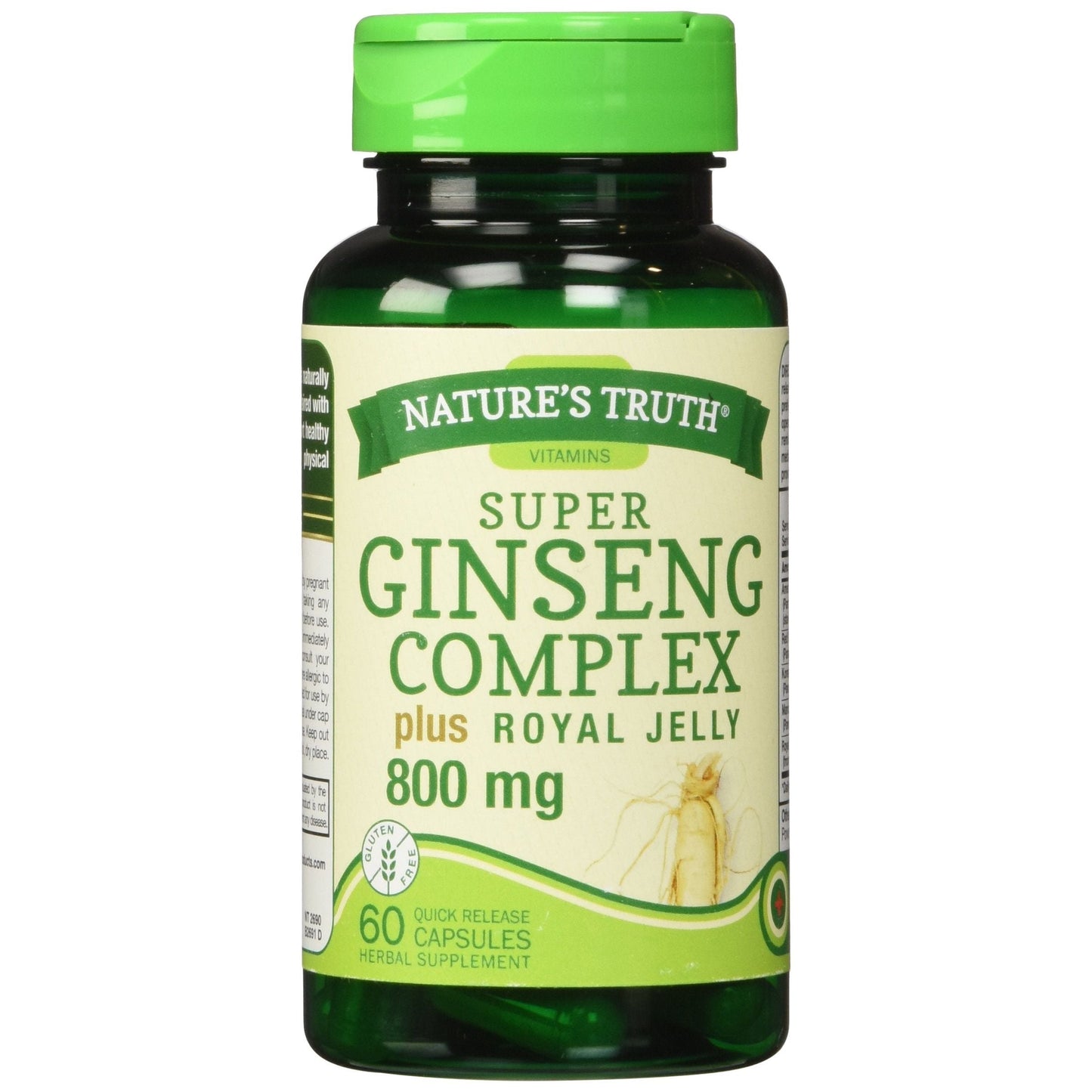 Nature's Truth Super Ginseng Complex Plus Royal Jelly 800 Mg Quick Release Capsules Vitamins & Supplements Pasteur Pharmacy