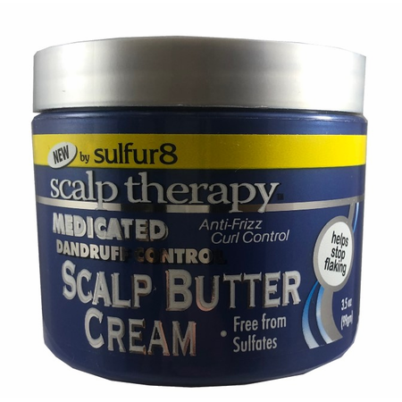 Sulfur 8 Medicated Dandruff Control Scalp Butter Cream 3.5 Oz Hair Care Pasteur Pharmacy