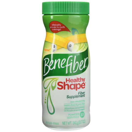Benefiber Healthy Shape Prebiotic Fiber Supplement Powder For Digestive Health, Unflavored - 33 Servings (8.7 Ounces) Health & Beauty Pasteur Pharmacy