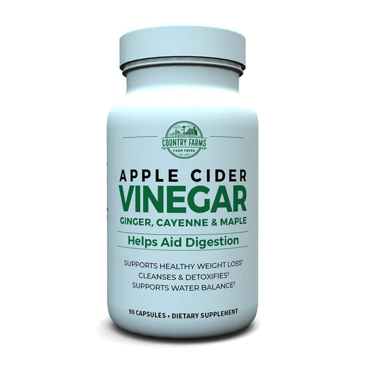 Apple Cider Vinegar 500mg, 90 Capsules - Natural Weight Management & Digestive Support Vitamins & Supplements Pasteur Pharmacy