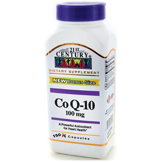 21st Century Co Q10 100 Mg, 150 Capsules Vitamins & Supplements Pasteur Pharmacy
