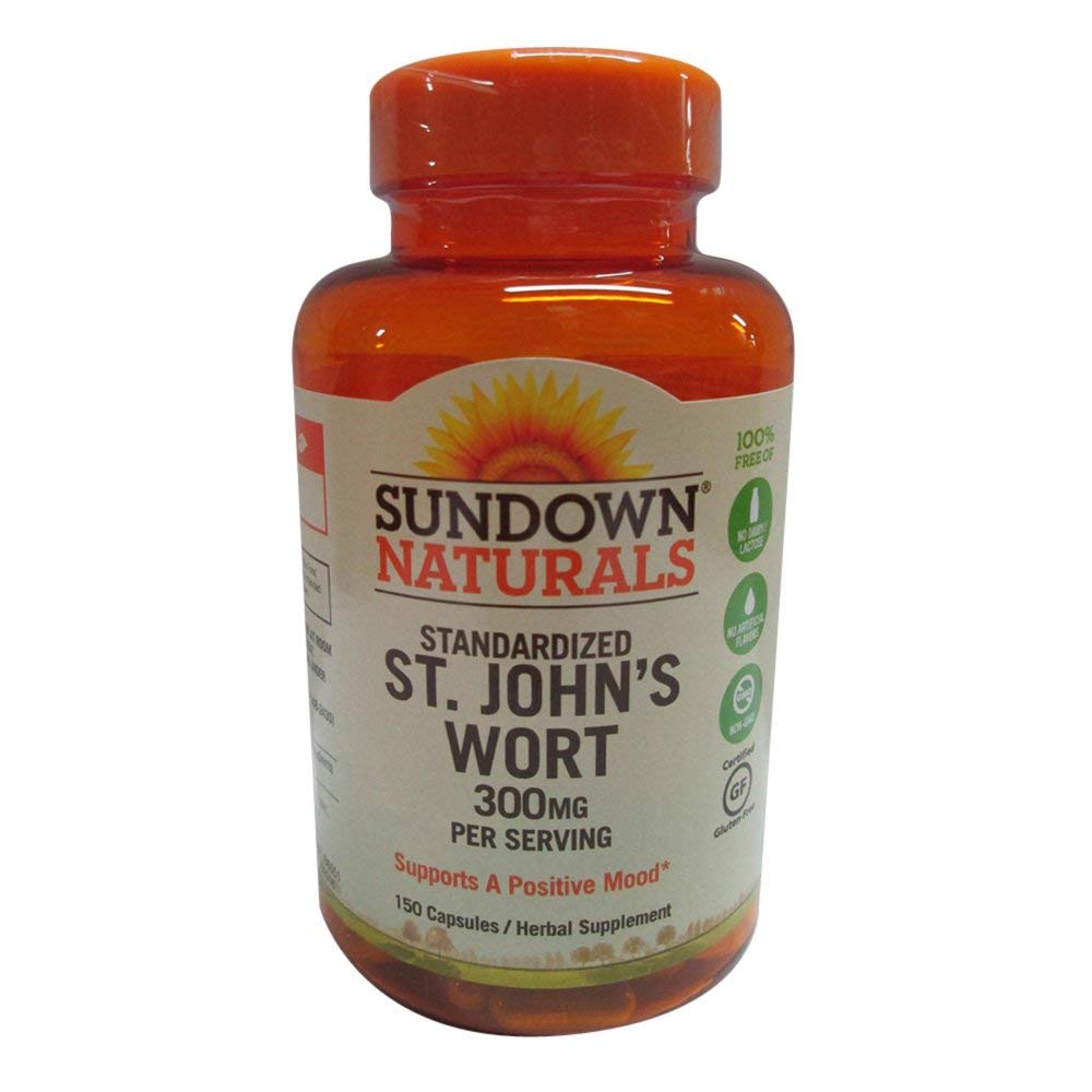 Sundown Naturals, Feeling Positive, St. John's Wort, 300 Mg, 150 Capsules Vitamins & Supplements Pasteur Pharmacy