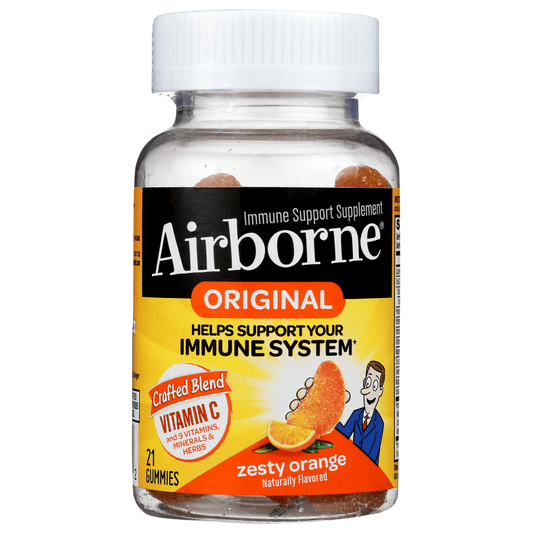 Airborne Orange Flavored Gummies, 1000mg Of Vitamin C And Minerals & Herbs Immune Support Vitamins & Supplements Pasteur Pharmacy