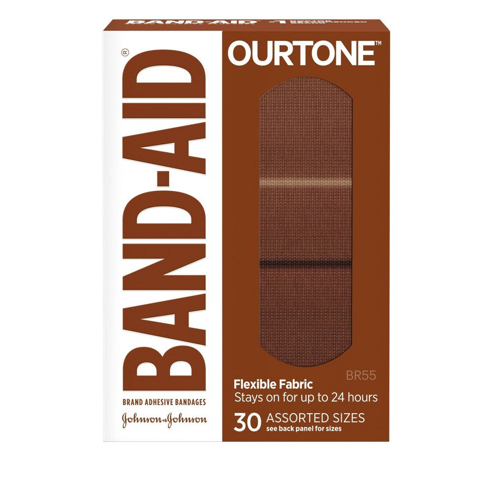 Band-Aid Brand OURTONE Flexible Fabric Bandages – 30 Count Medical Tape & Bandages Pasteur Pharmacy