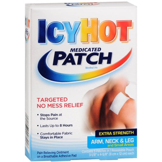 Icy Hot Original, Pain Relief Patch, Arm, Neck & Leg 5 ct Health & Beauty Pasteur Pharmacy