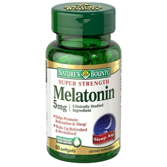 Nature's Bounty Sleep Health Melatonin Rapid Release Softgels, 5 Mg Vitamins & Supplements Pasteur Pharmacy