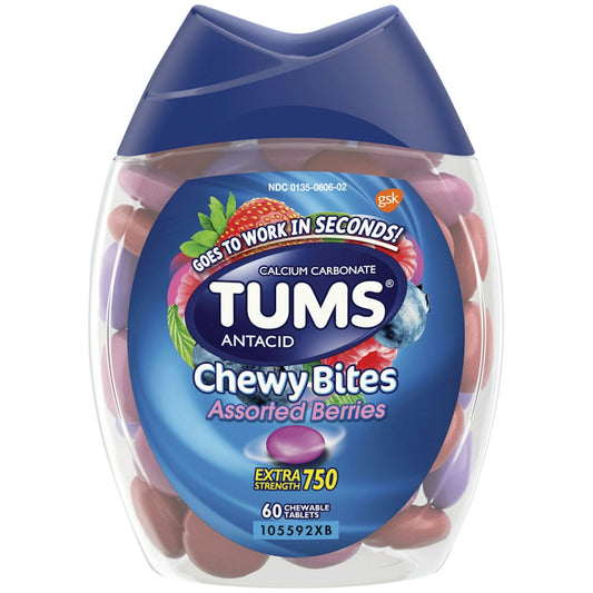 TUMS Chewy Bites Extra Strength 750 – Assorted Berries (Chewable Tablets) Health & Beauty Pasteur Pharmacy