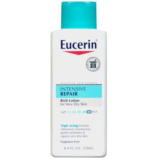 Eucerin Intensive Repair Rich Feel Lotion 8.4 Fl. Oz. Squeeze Bottle Lotion & Moisturizer Pasteur Pharmacy