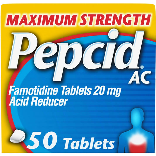 Pepcid AC, Acid Reducer, Maximum Strength, 20 Mg, Tablets Medicine & Drugs Pasteur Pharmacy
