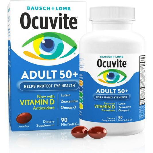 Ocuvite Adult 50+ Eye Health Formula – 90 Softgels (90 Day Supply) Vitamins & Supplements Pasteur Pharmacy