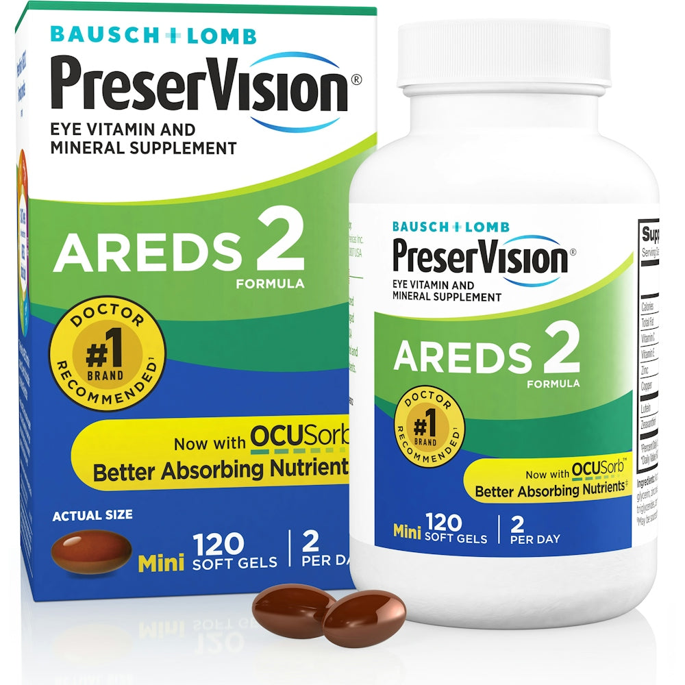 PreserVision Eye Vitamin & Mineral Supplement Areds 2 Formula Vitamins & Supplements Pasteur Pharmacy