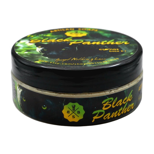 BBS Black Panther Collection Shaving Set Pasteur Pharmacy Cronos 2.1 Base Shaving Soap 4.5 Oz