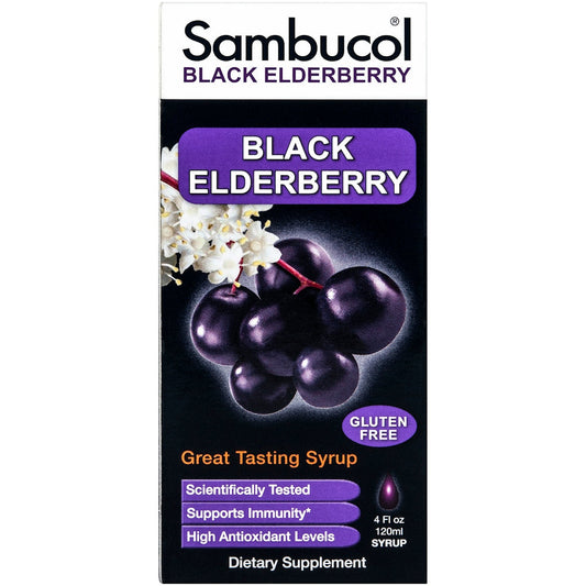 Sambucol Immune Syrup, Original Formula, 16,720 Mg, Black Elderberry 4 Fl Oz Vitamins & Supplements Pasteur Pharmacy