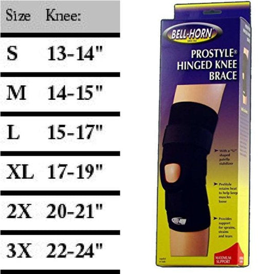 Bell Horn Prostyle Hinged Knee-support XXXL Exercise & Fitness Pasteur Pharmacy