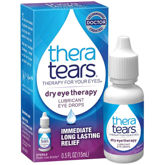 TheraTears Lubricant Eye Drops Sterile Multi-Use Bottle 0.5 Fl Oz Eye Drops & Lubricants Pasteur Pharmacy