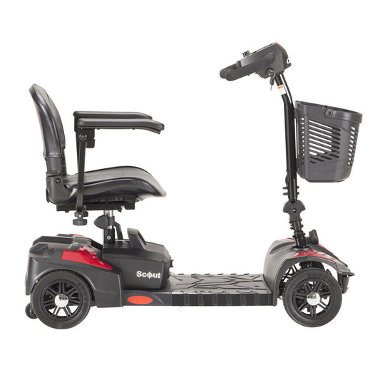 Drive Medical Scout Compact Travel Power Scooter Red Motorcycles & Scooters Pasteur Pharmacy