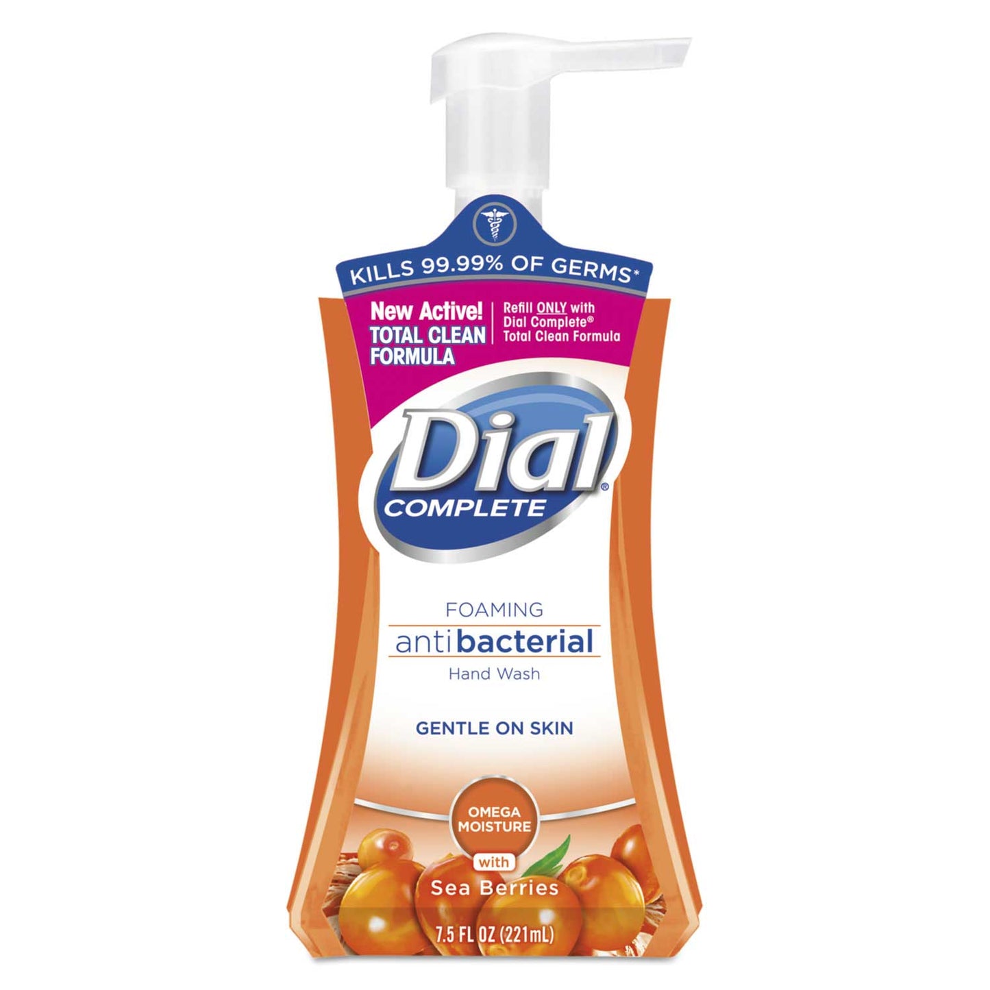 Dial Complete Sea Berries With Omega Moisture Antibacterial Foaming Hand Wash, 7.5 Ounce Pump Bottle Dish Detergent & Soap Pasteur Pharmacy