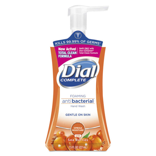 Dial Complete Sea Berries With Omega Moisture Antibacterial Foaming Hand Wash, 7.5 Ounce Pump Bottle Dish Detergent & Soap Pasteur Pharmacy