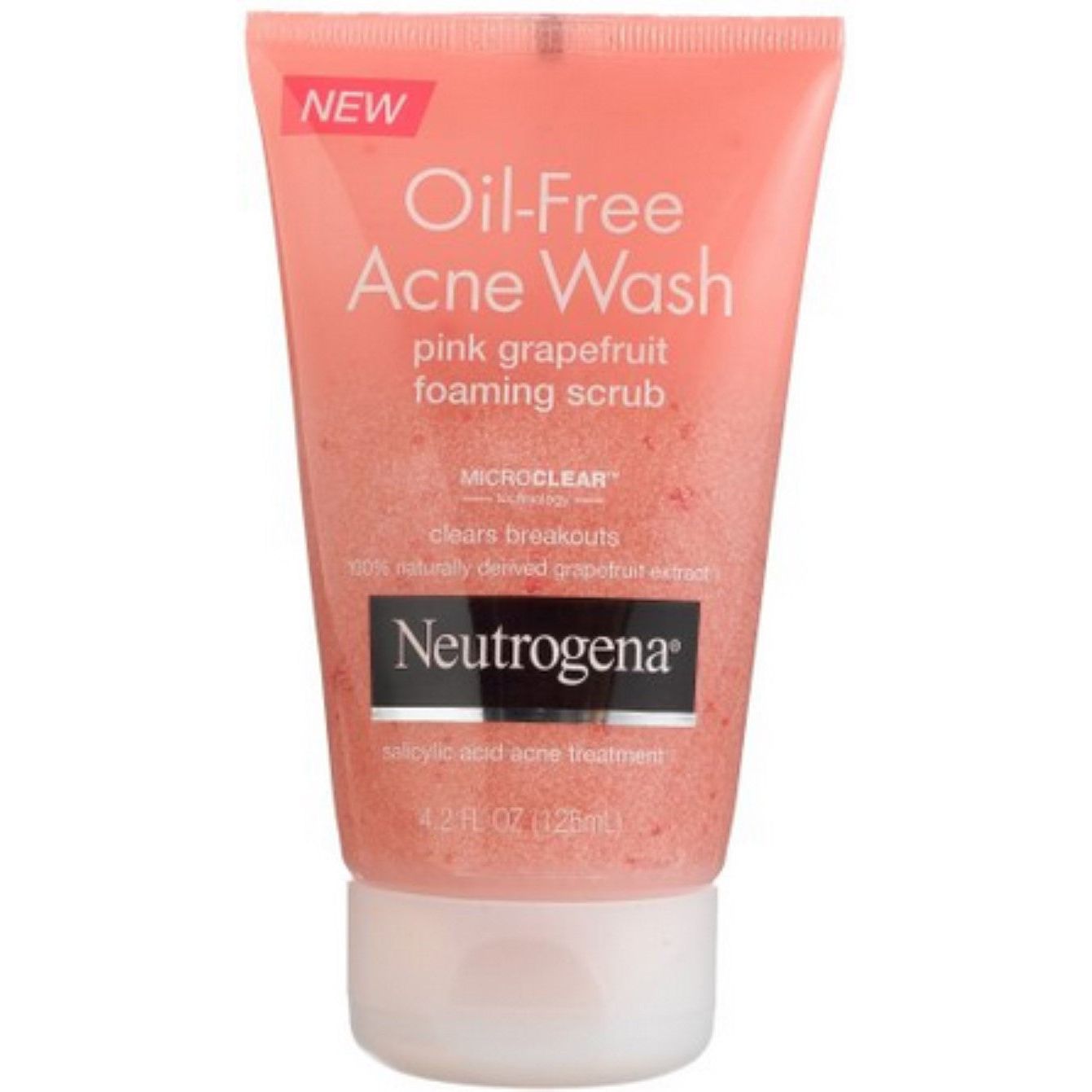 Neutrogena Acne Wash, Pink Grapefruit, Foaming Scrub, Oil Free 4.2 Fl Oz Health & Beauty Pasteur Pharmacy