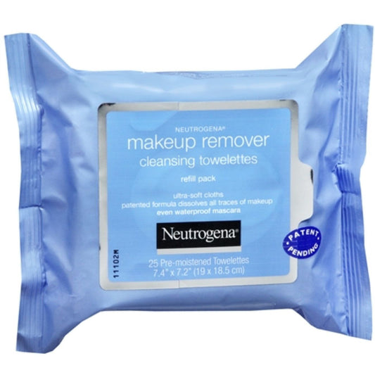 Neutrogena Makeup Remover Cleansing Towelettes & Face Wipes - 25ct Makeup Removers Pasteur Pharmacy
