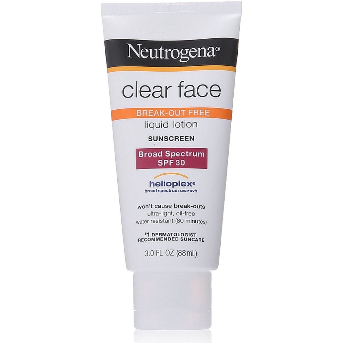 Neutrogena Clear Face Break-Out Free Liquid Lotion Sunscreen With Broad Spectrum SPF 30 - 88ml Sunscreen Pasteur Pharmacy