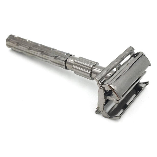 Parker 22R Gunmetal Long Handle Butterfly Safety Razor Safety Razor Pasteur Pharmacy