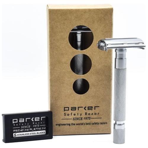 Parker 74R SC Satin Chrome Heavyweight Butterfly Open Safety Razor Safety Razor Pasteur Pharmacy