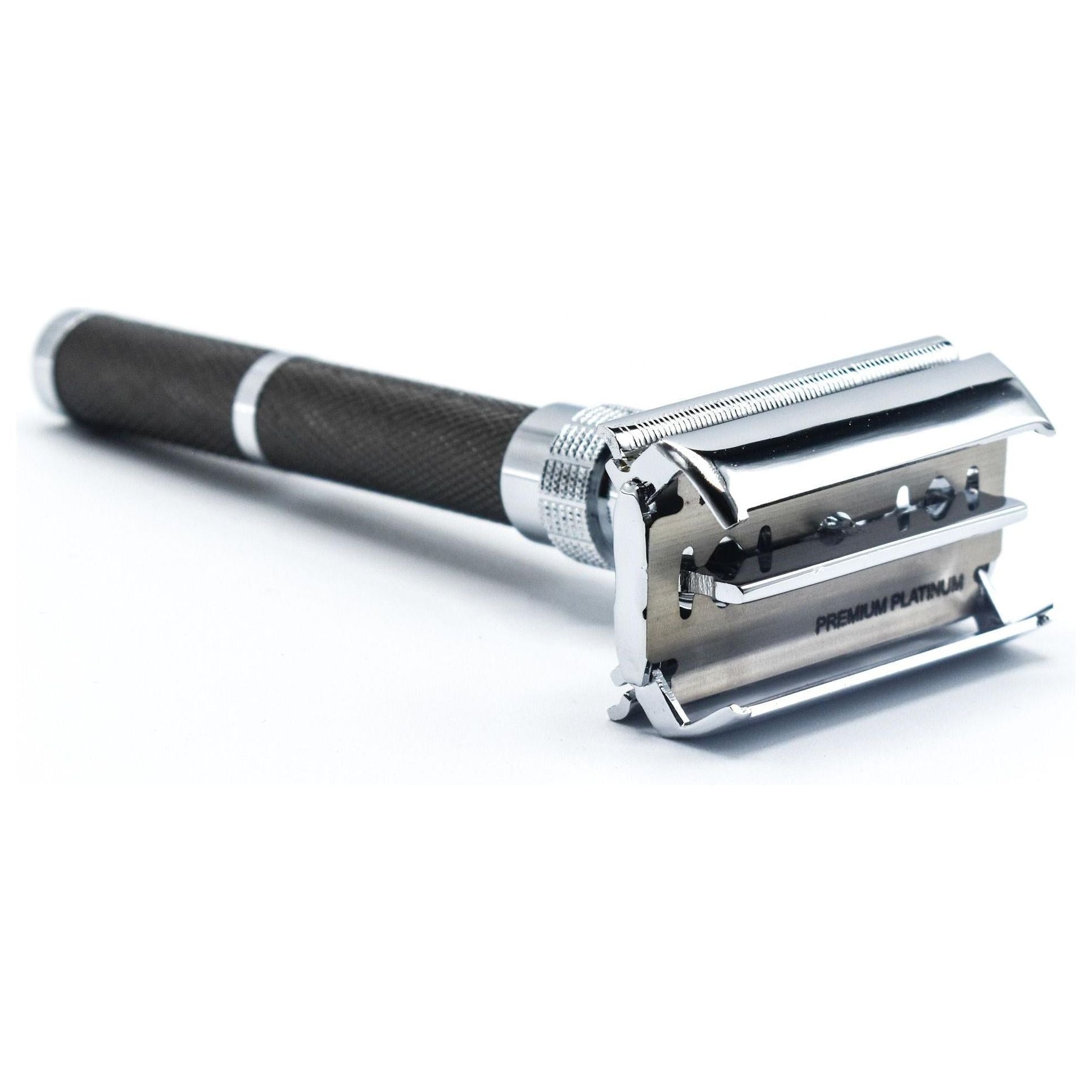 Parker 96R Long Handle Butterfly Safety Razor - Graphite Safety Razor Pasteur Pharmacy