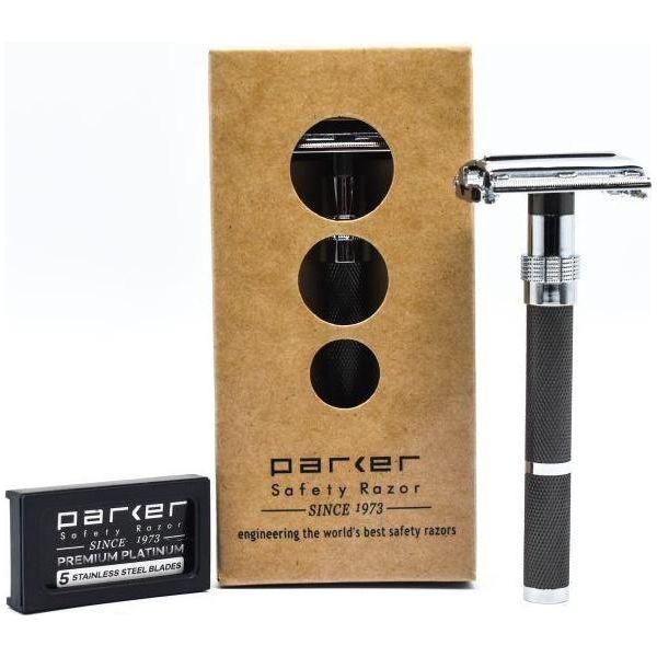 Parker 96R Long Handle Butterfly Safety Razor - Graphite Safety Razor Pasteur Pharmacy