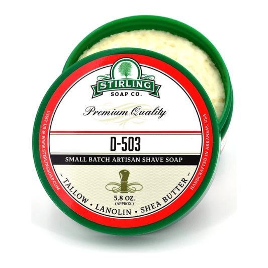 Stirling Soap Co. D-503 Shaving Collection Shaving Set Pasteur Pharmacy Shaving Soap 5.8oz