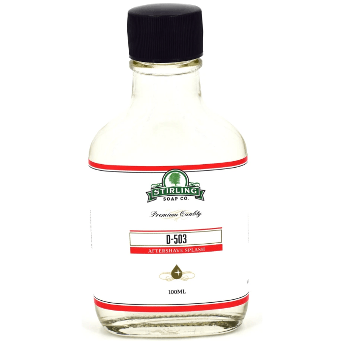 Stirling Soap Co. D-503 Shaving Collection Shaving Set Pasteur Pharmacy Aftershave Splash 3.3oz