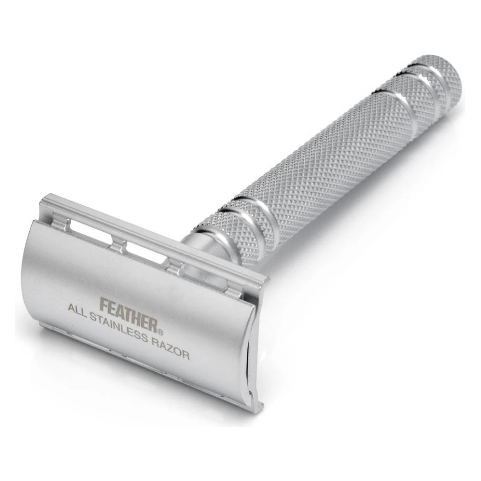 Feather AS-D2 All Stainless Steel Double Edge Safety Razor Safety Razor Pasteur Pharmacy