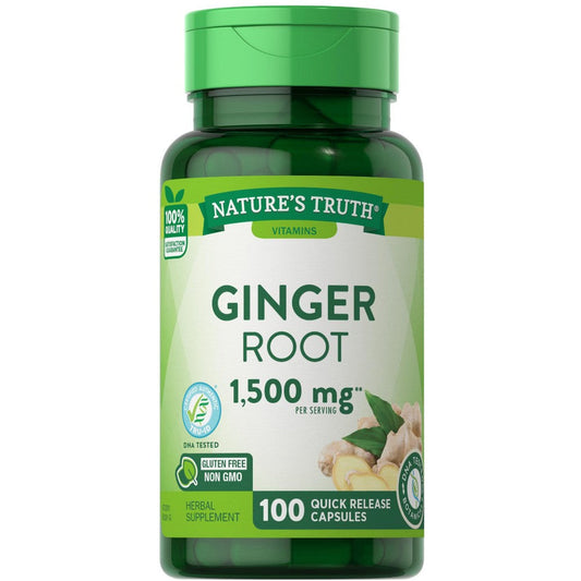 Nature's Truth Ginger Root 550 Mg Herbal Supplement - 100 Capsules Vitamins & Supplements Pasteur Pharmacy