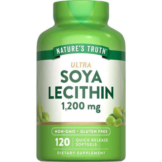 Nature's Truth Ultra Soya Lecithin, 1,200 Mg, 120 Quick Release Softgels Vitamins & Supplements Pasteur Pharmacy