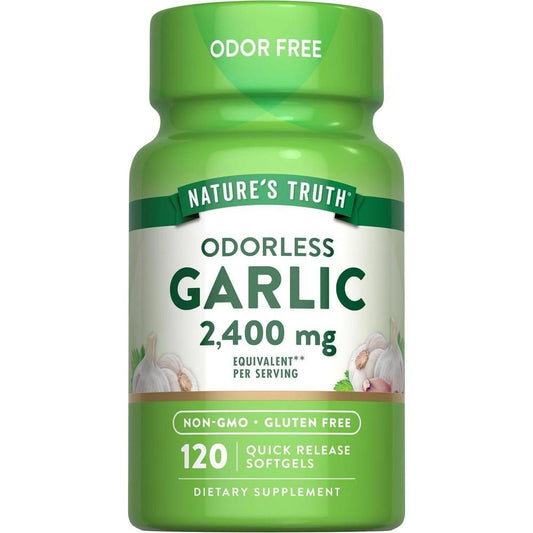 Nature's Truth Garlic, Odorless, High Strength, 1200 Mg, Quick Release Softgels