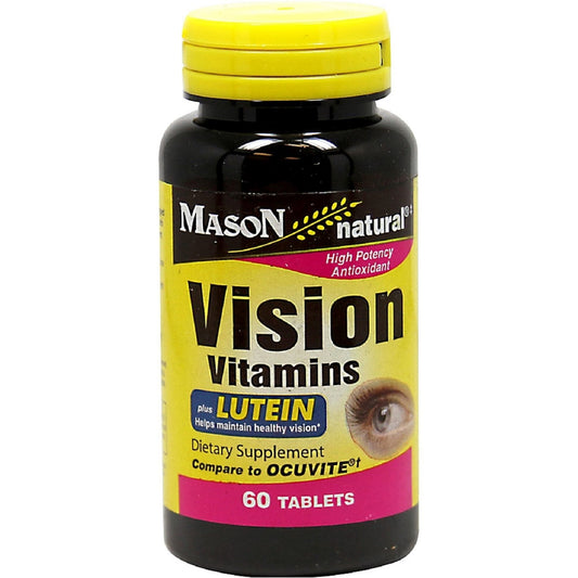 Mason Natural Naturals Vision Vitamins Plus Lutein Tablets - 60ct Vitamins & Supplements Pasteur Pharmacy