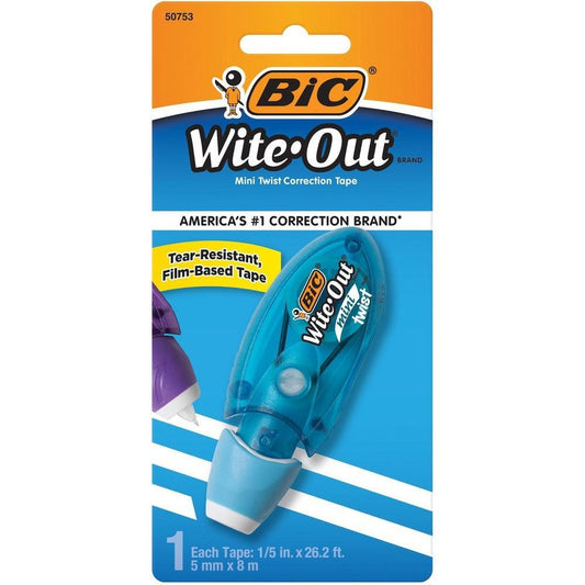 Wite-Out BIC Brand Mini Twist Correction Tape, White Correction Tapes Pasteur Pharmacy