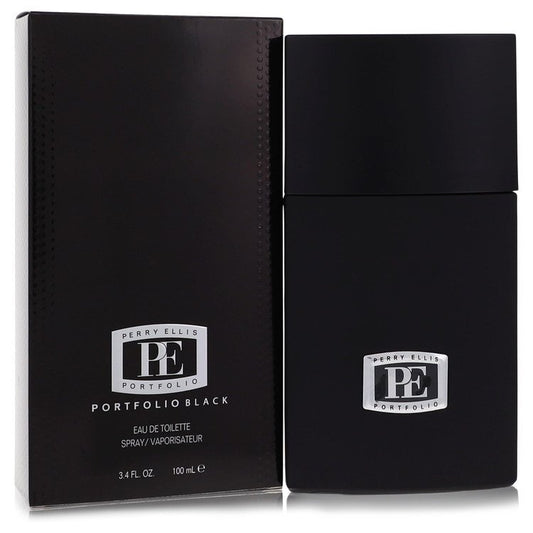 Portfolio Black by Perry Ellis Eau De Toilette Spray 3.4 oz (Men)