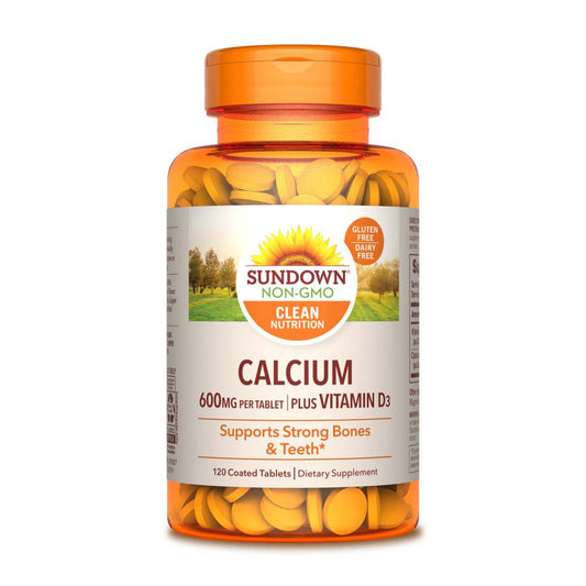 Sundown Naturals Calcium, Plus Vitamin D3, 600 Mg, Coated Tablets Vitamins & Supplements Pasteur Pharmacy