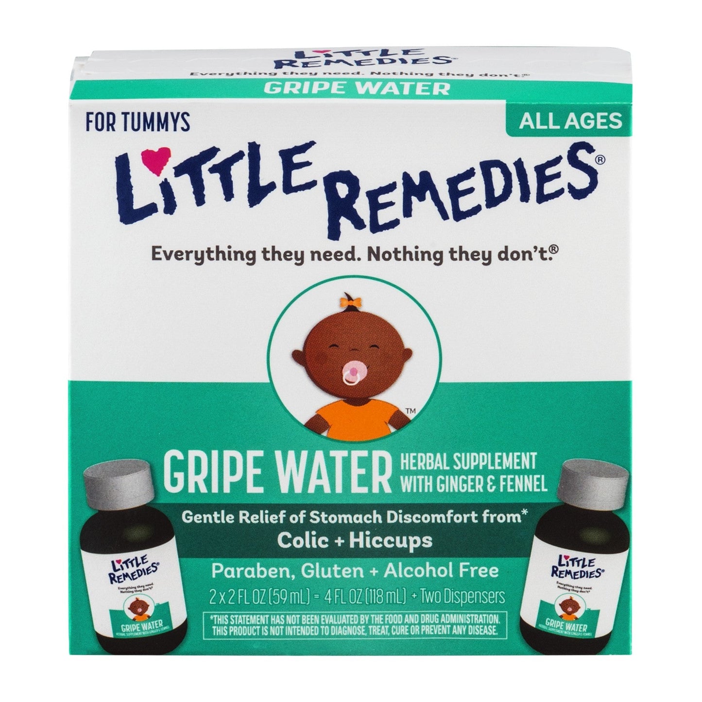 Little Remedies Tummys - Gripe Water Two To Go 4.00 Fl Oz Water Pasteur Pharmacy
